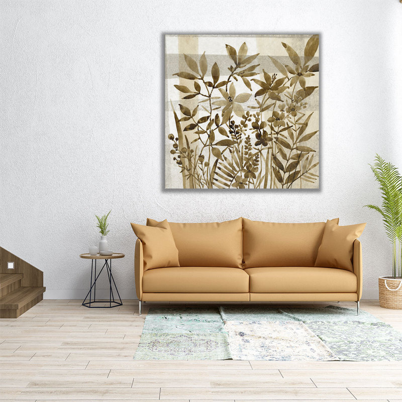 «Neutral Garden II», reproduction d'art sur toile, H 16 po x l 16 po