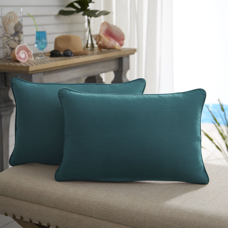 Coussin Selene, 14 po x 24 po, Cramoisi