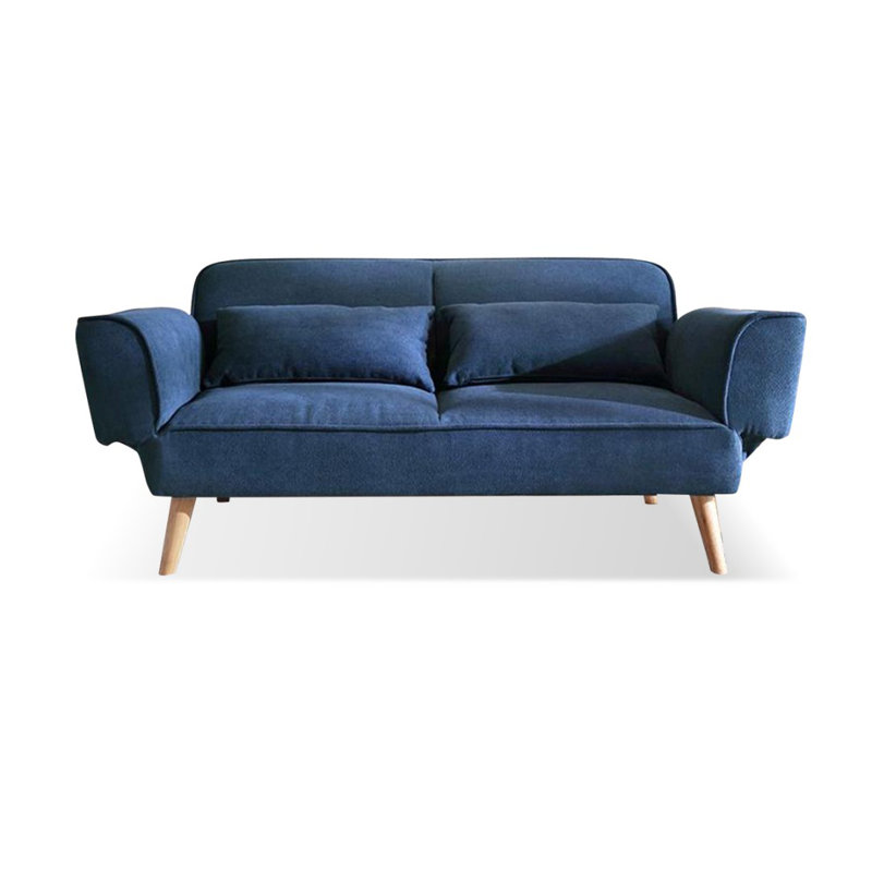 Dark Blue Polyester Modular Sofa bed cushion couch, Dark Blue