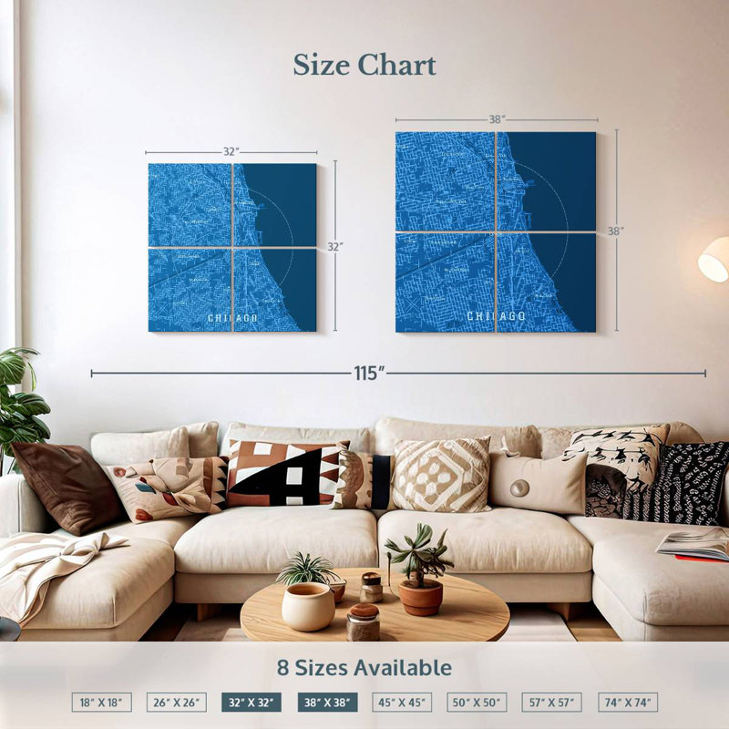 Aliaz Blue Chicago Map