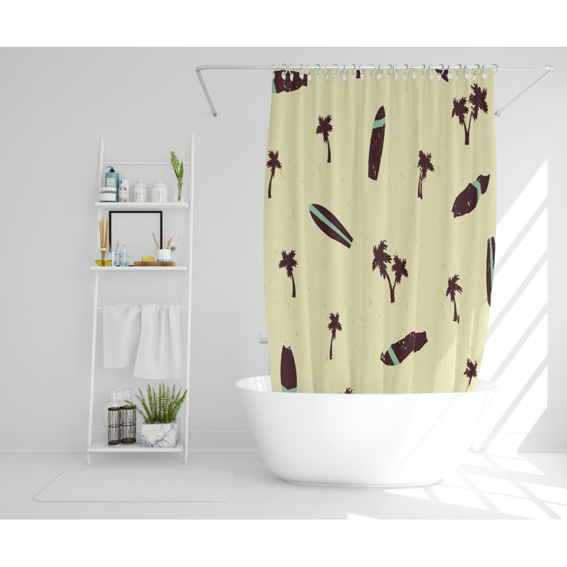 Deja Polyester Shower Curtain, 168cm H x 168cm W