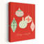 Mid Century Christmas Ornaments Abstract Minimalist Modern Wall Art Print by Annick - Wrapped Canvas Print-719334019