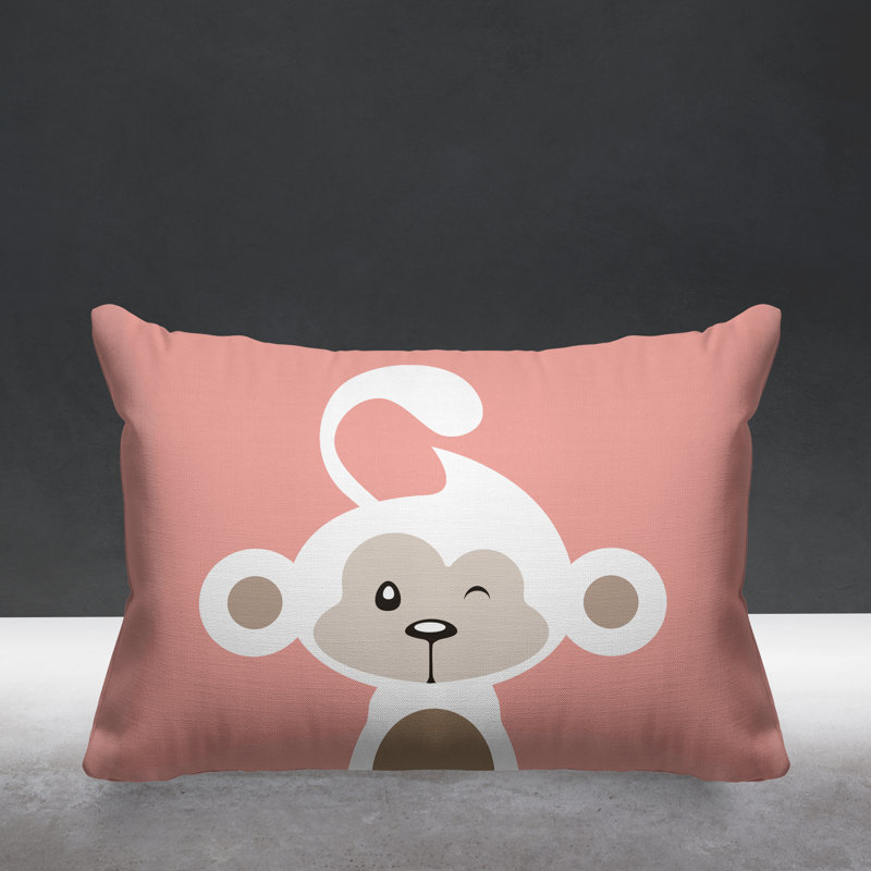 Coussin intérieur Ollie, Rose, 14 po x 20 po, Rectangle