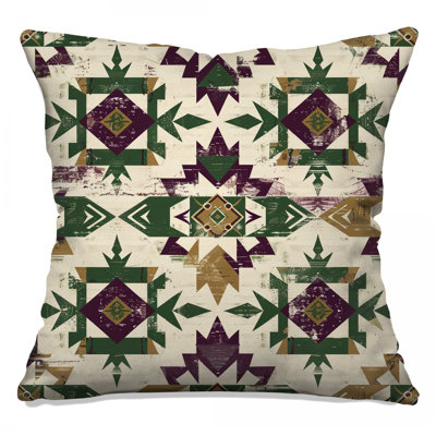 Geometric Southwest Pattern Double Sided Throw Pillows