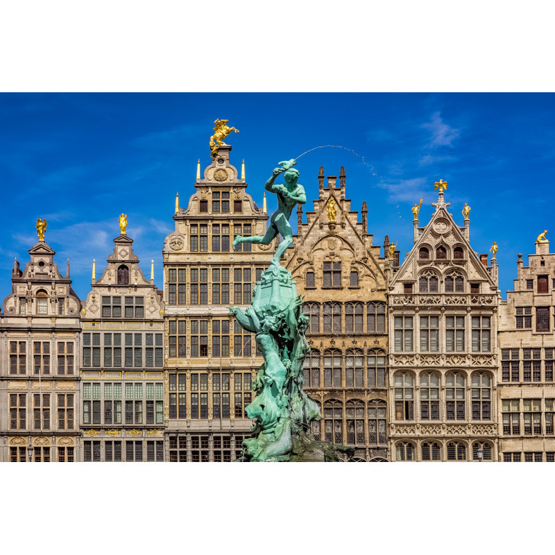 Grote Markt. by Andrew Hardy - Wrapped Canvas Print, 30cm H x 46cm W