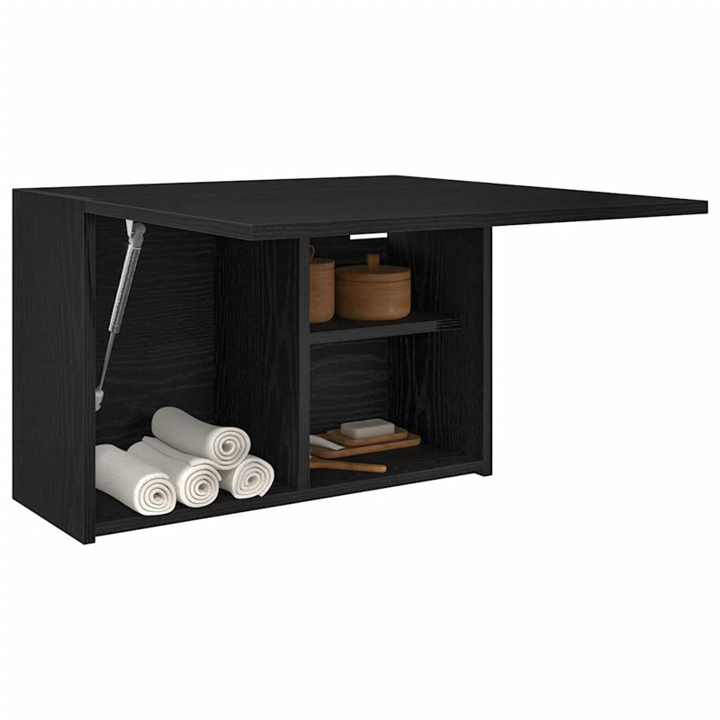 Sneza Wall Bathroom Cabinet, Black