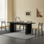 62.99" Black Rectangle Solid Wood Dining Tables-1355422867