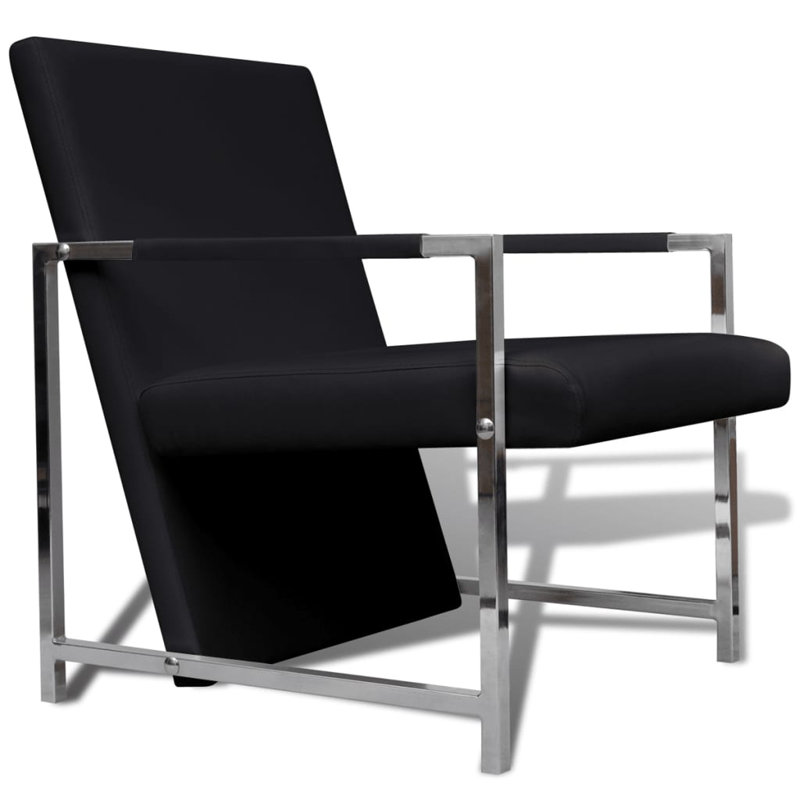 Fauteuil Fauteuil ergonomique standard en cuir artificiel noir