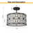 Flush Mount Ceiling Light: Modern 2-Light Semi Flush Mount Chandelier,Drum Kitchen Light Fixture for Dining Room, Bedroom Ceiling Lamp-2009629705