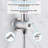 Complete Rainfall Shower System With Rough In-valve And Slide Bar-107508353