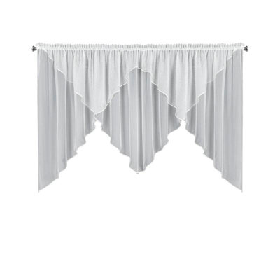 Solid Colour Swag Window Pelmet