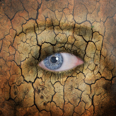 Pinal Earth Face - Wrapped Canvas Print