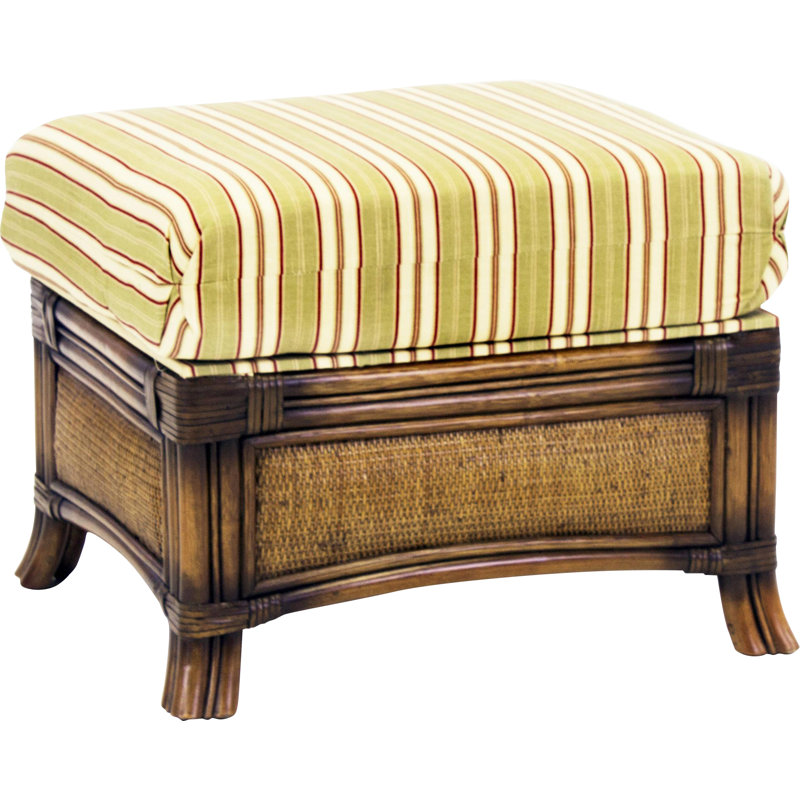 Stotler Upholstered Ottoman, Spinnaker Sol