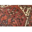 Tapis rouge en laine des années 1970 de 4 pi 1 po x 6 pi 6 po Fobbe