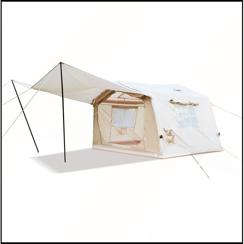 Tentes gonflables de camping de 8 m² avec auvent pour 4/6/8 personnes
