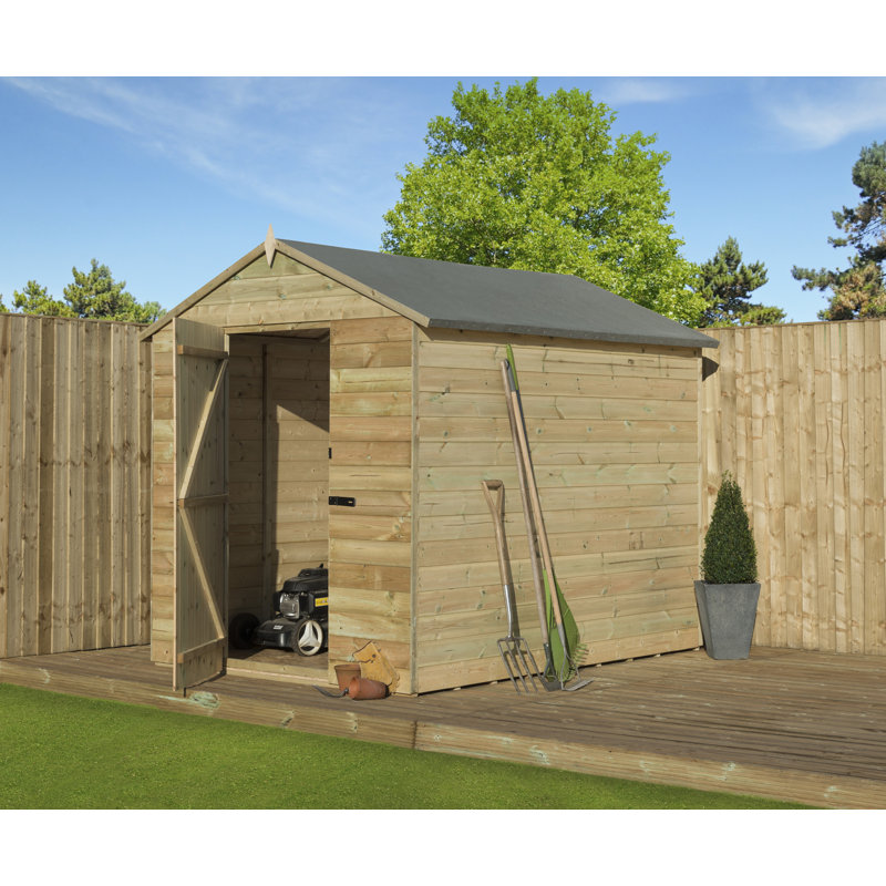 Premier Apex Shiplap Wooden Shed, 5ft. W x 6ft. D