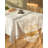 White Geometric Design Canvas Cotton Table Runner With Tassels 14" W X 71" L-569583165