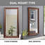 Miroir de plancher Duwaine, blanc-129260392