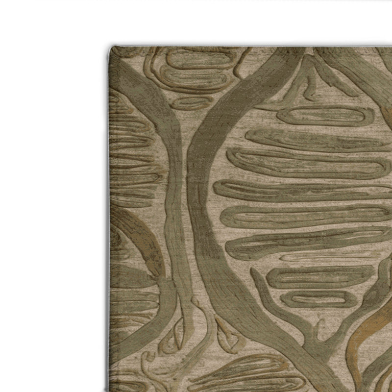 Tapis d'intérieur et d'extérieur brun Nature, Rectangulaire 2 pi x 3 pi