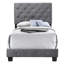 Charmant lit simple de rangement gris avec confort - Assemblage rapide, structure solide, s'adapte à toutes les chambres, H 47 po x P 77 po x l 42 po pour une conception décontractée et optimale de toute chambre à coucher