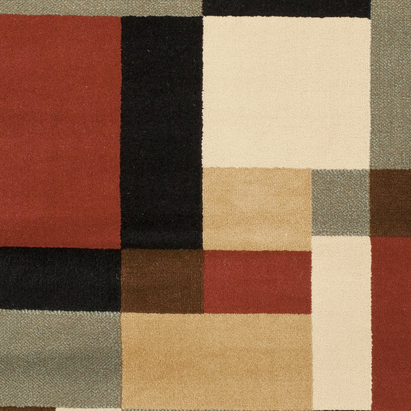 Charis Performance Geometric Rug, Round 5'3"
