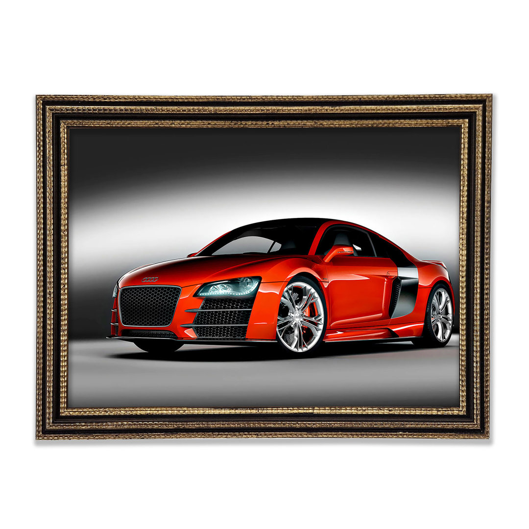 Audi A8 Orange - Drucken