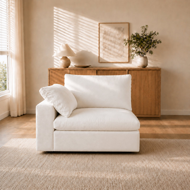 Modern Left-Arm Seat For Modular Sofa