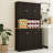 71" Kitchen Sideboard With Adjustable Shelves For Oil And Vinegar Bottles, Microwave Countertop, 6 Doors 1 Drawer - Black Pantry Storage Cabinet Shelves, Oven Function-570955027