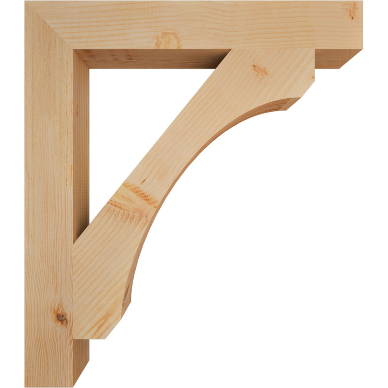 Support à blocs lisse H 3 po x l 3 1/2 po x P 28 po x H 32 po, Sapin de Douglas, Lisse, H 32 po x l 3,5 po x P 28 po