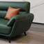 Causeuse-coussin standard en cuir véritable vert-1172979020