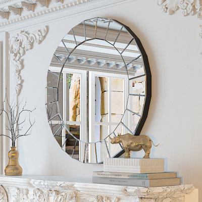 Kyrstin Round Wall Mounted Accent Mirror