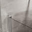 Porte de douche pivotante en verre trempé de 1/4 po d'épaisseur Goody
