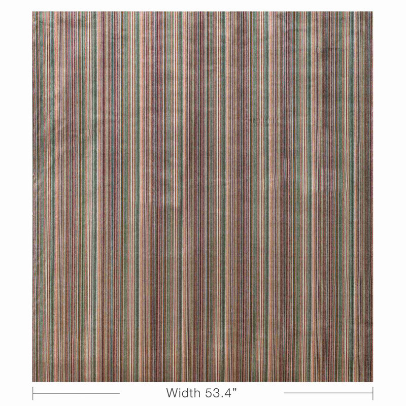 Trad Nouveau Stria Velvet Fabric, Jewel