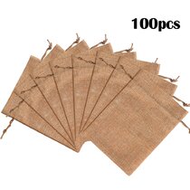 100pcs Simple Style Thankyougift Jewelry Bags In Random Colors