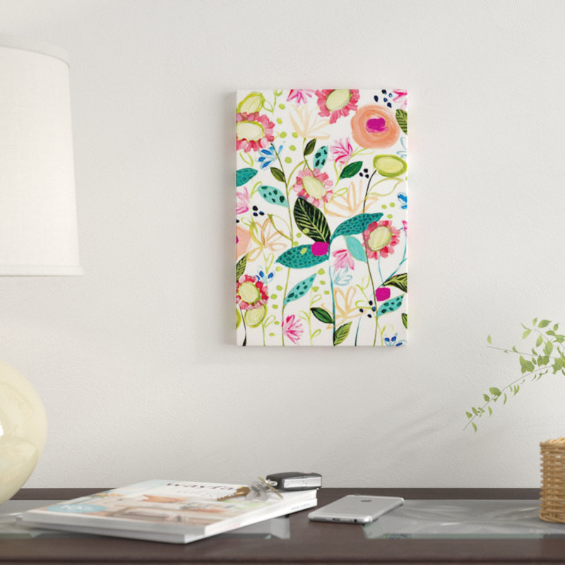 « spontané », reproduction d’impression sur toile, H 18 po x l 12 po x P 1,5 po, Toile tendue, Pas de tapis