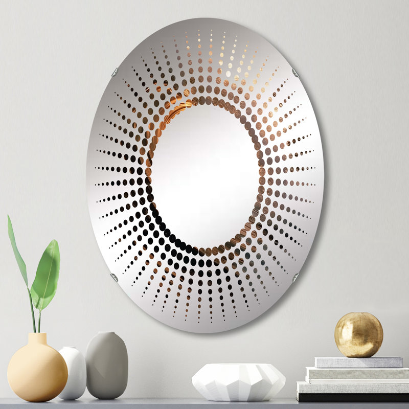 Photo de plage, scène de plage, miroir décoratif Starburst-MIR109533-Ovale, L 20 po x H 30 po