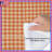 Orange White Gingham Comforter-128699989