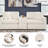 Braintree 3-Piece Sectional With Storage Console-111301368