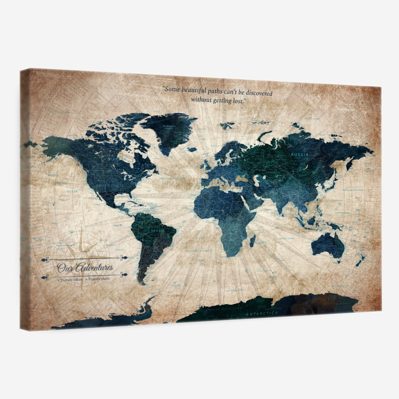 «Our Adventures World», punaise Amrico II, H 32 po x l 48 po