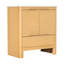 Ensemble de meuble-lavabo tout-en-un 30 po avec lavabo en céramique - portes et tiroir à fermeture en douceur, armoire à grain de bois en chêne naturel