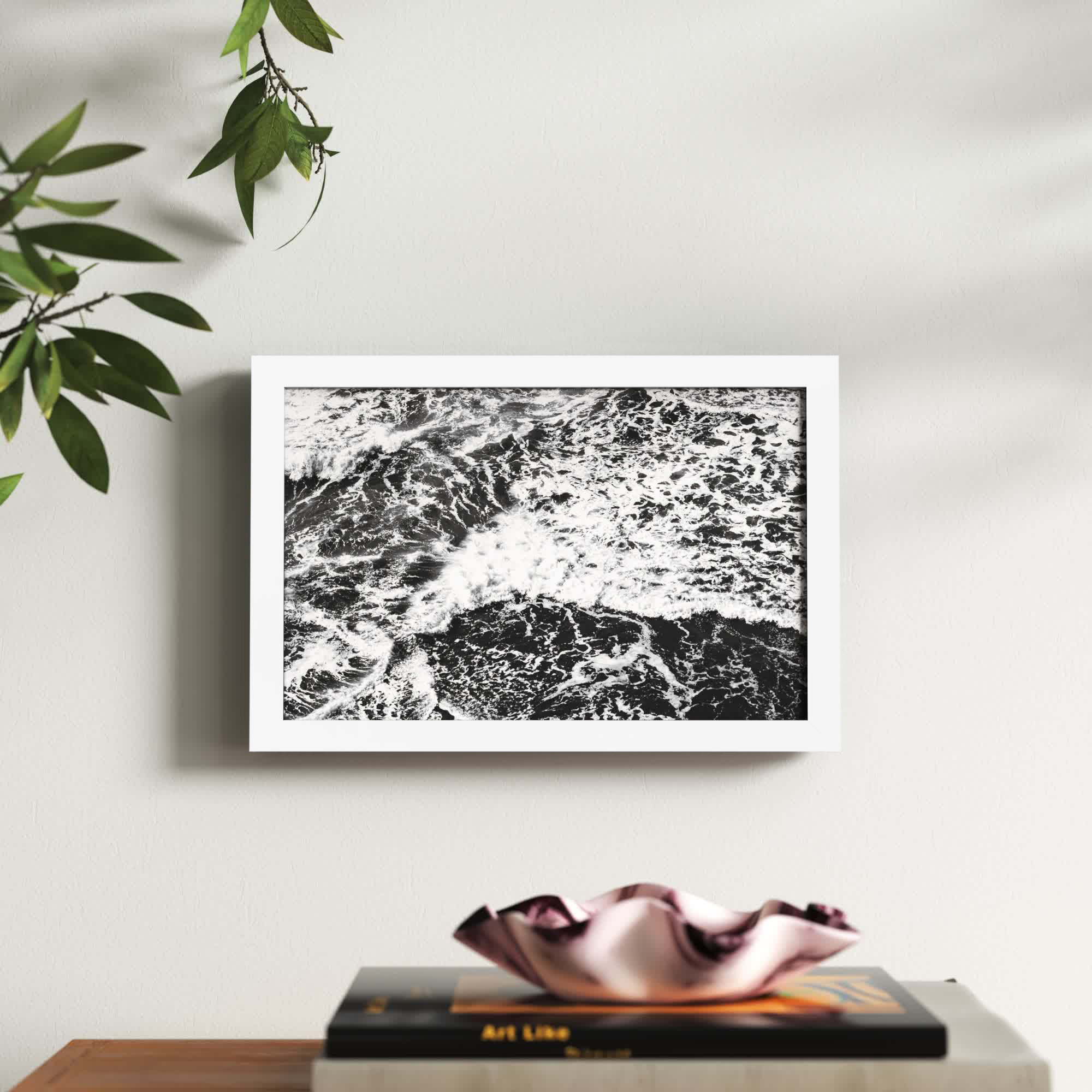West Coast Vernon by Pete Olsen, 24" H x 36" W, White