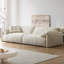 Canapé modulaire en velours blanc