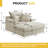 47.2" W Compression Corduroy Chaise Lounge, Deep Seat Sofa with Cup Holder and Storage Bag, No Assembly Required-756247247