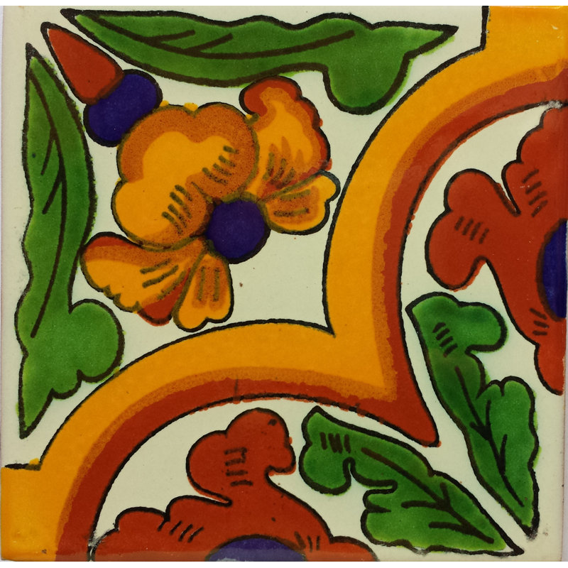 Carreaux mexicains 4,2 "x 4,2" 9 pièces TalaMex Ada Talavera