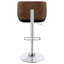 Tabouret de bar réglable noir et chrome