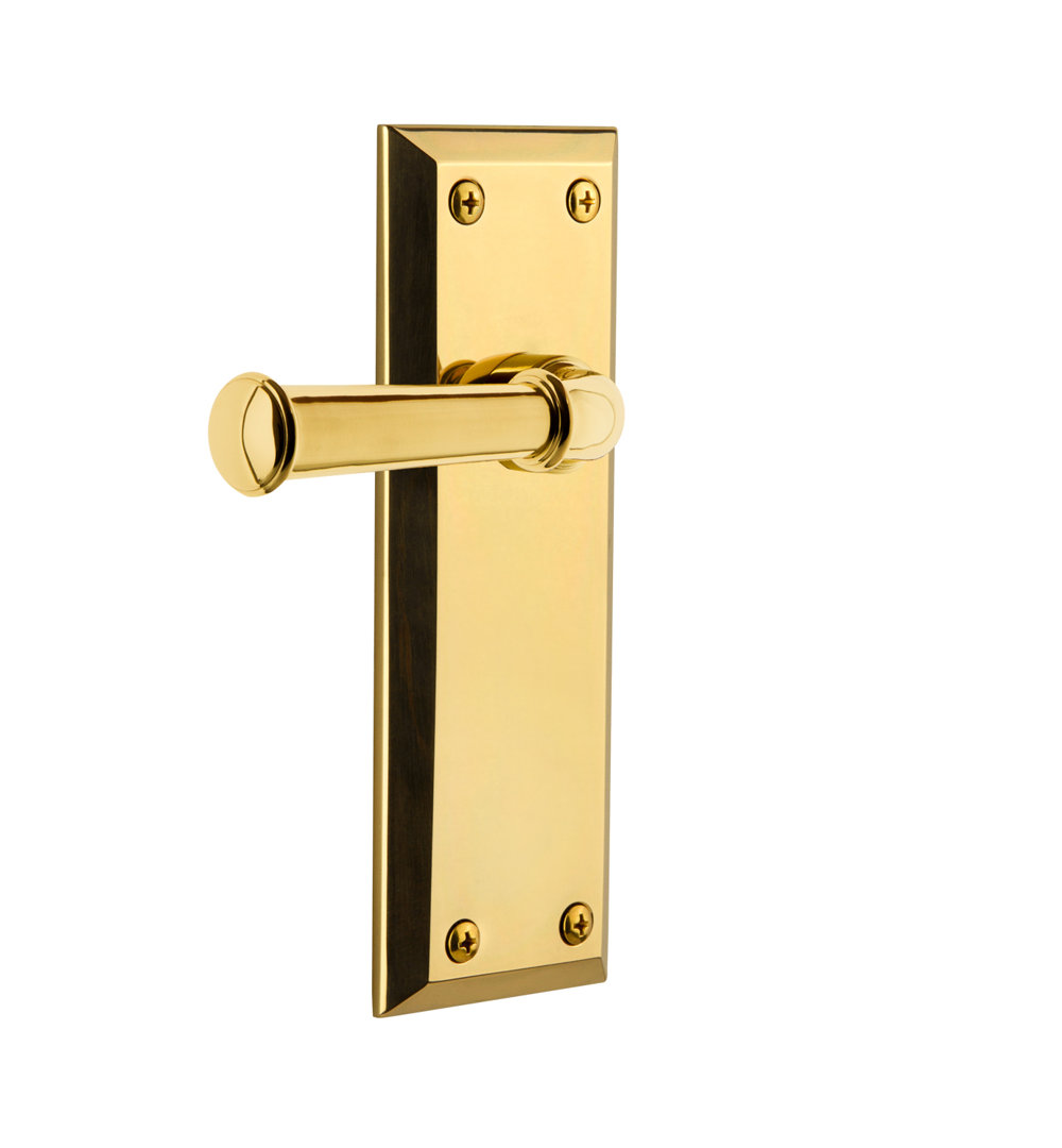 Grandeur Fifth Avenue Plate Single Dummy with Georgetown Lever Grandeur Handle 