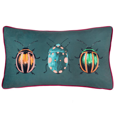 Beetalis Polyester Cushion Abstract Blue Rectangular Cushion