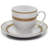 49 Piece Porcelain China Dinnerware Set, Service for 8