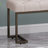 Upholstered Button Tufted Bench,Beige and Bronze