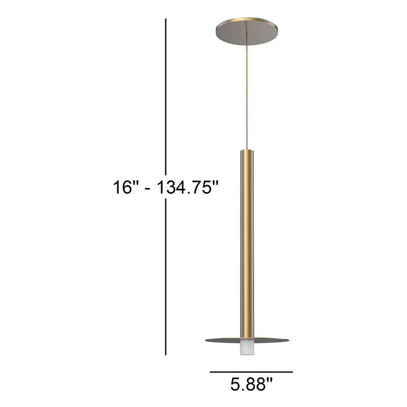 Luminaires suspendus Elixir H 14,75 po x l 5,875 po x P 5,875 po